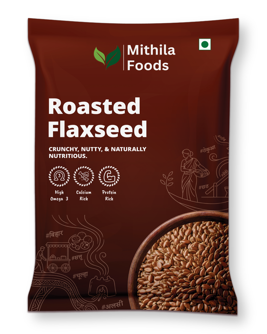 Premium Roasted Flax Seeds | Omega-3 Superfood | Alsi Beej for Hair Growth