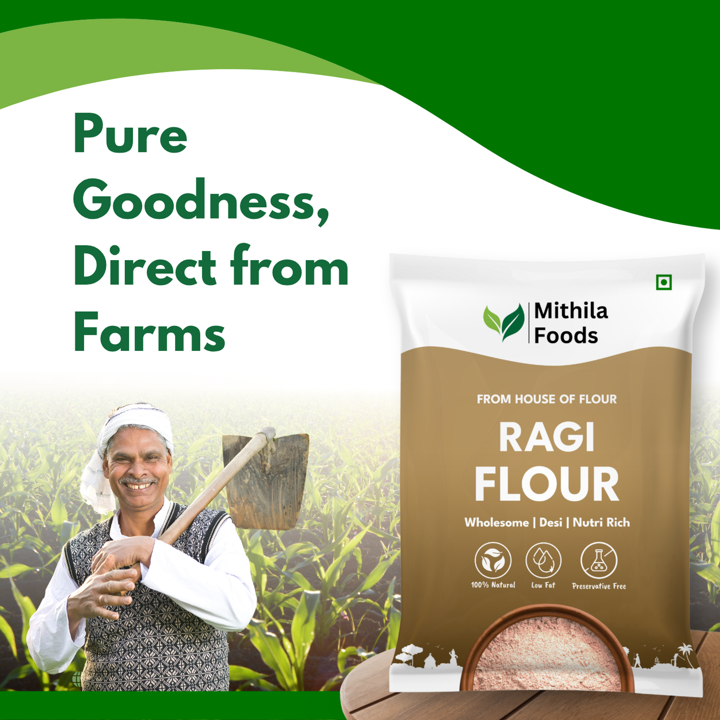 Ragi Atta | Finger Millet Flour | High Fibre & Protein | Soft Rotis