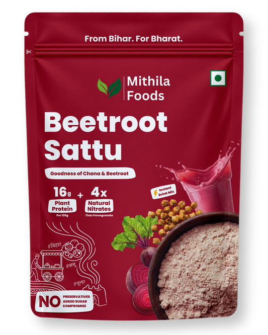 Beetroot Sattu | Ready To Drink High Protein Superfood Mix