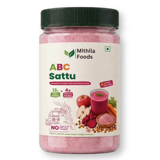 ABC Sattu | Apple Beetroot Carrot Sattu Powder | Protein + Detox + Skin Glow + Stamina