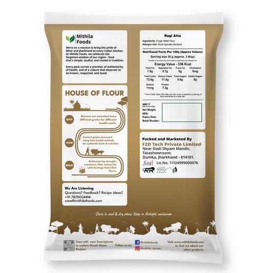 Ragi Atta | Finger Millet Flour | High Fibre & Protein | Soft Rotis