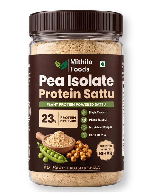 Pea Isolate Sattu | 23g Protein Per Portion | Pea Protein Isolate + Sattu Blend