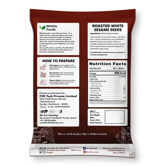 Roasted White Sesame Seeds | Premium Safed Til