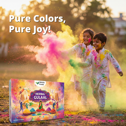 Herbal gulal holi colour pack of 5 natural organic colours