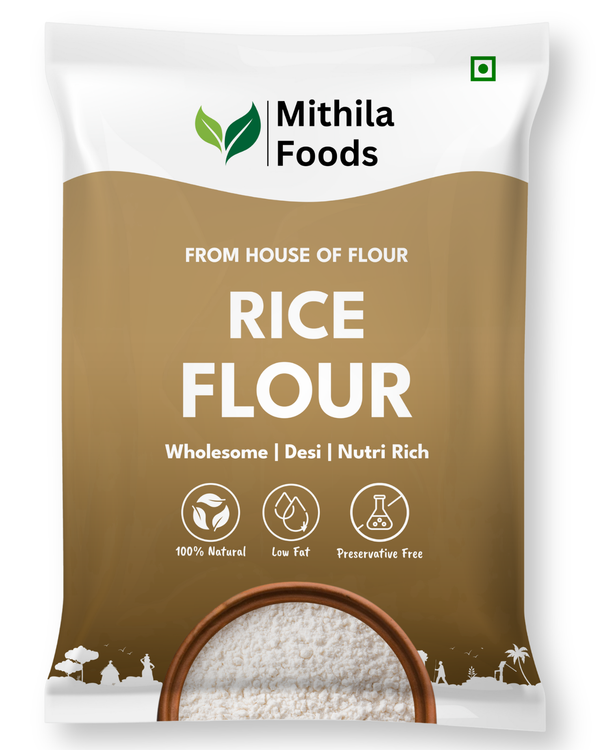 Rice Atta | No Preservatives, Gluten-Free | Stone-Ground | Pitha, Soft Rotis