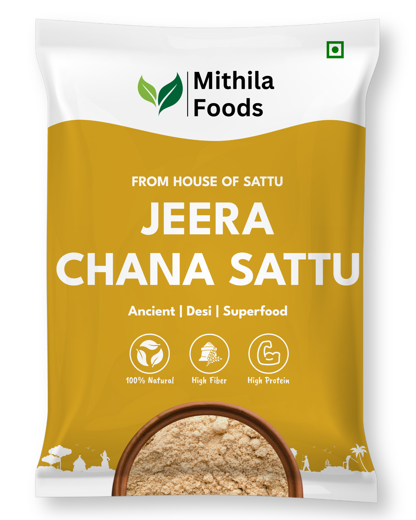 Authentic Jeera Chana Sattu | Roasted Gram Chana Flour with Powdered Cumin