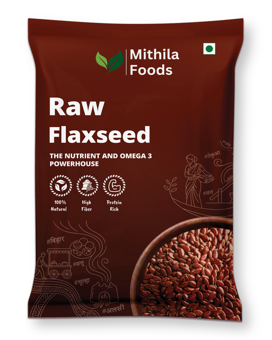 Premium Flax Seeds | Omega 3 Desi Superfood | Alsi Beej for Hair Growth & Skin Care