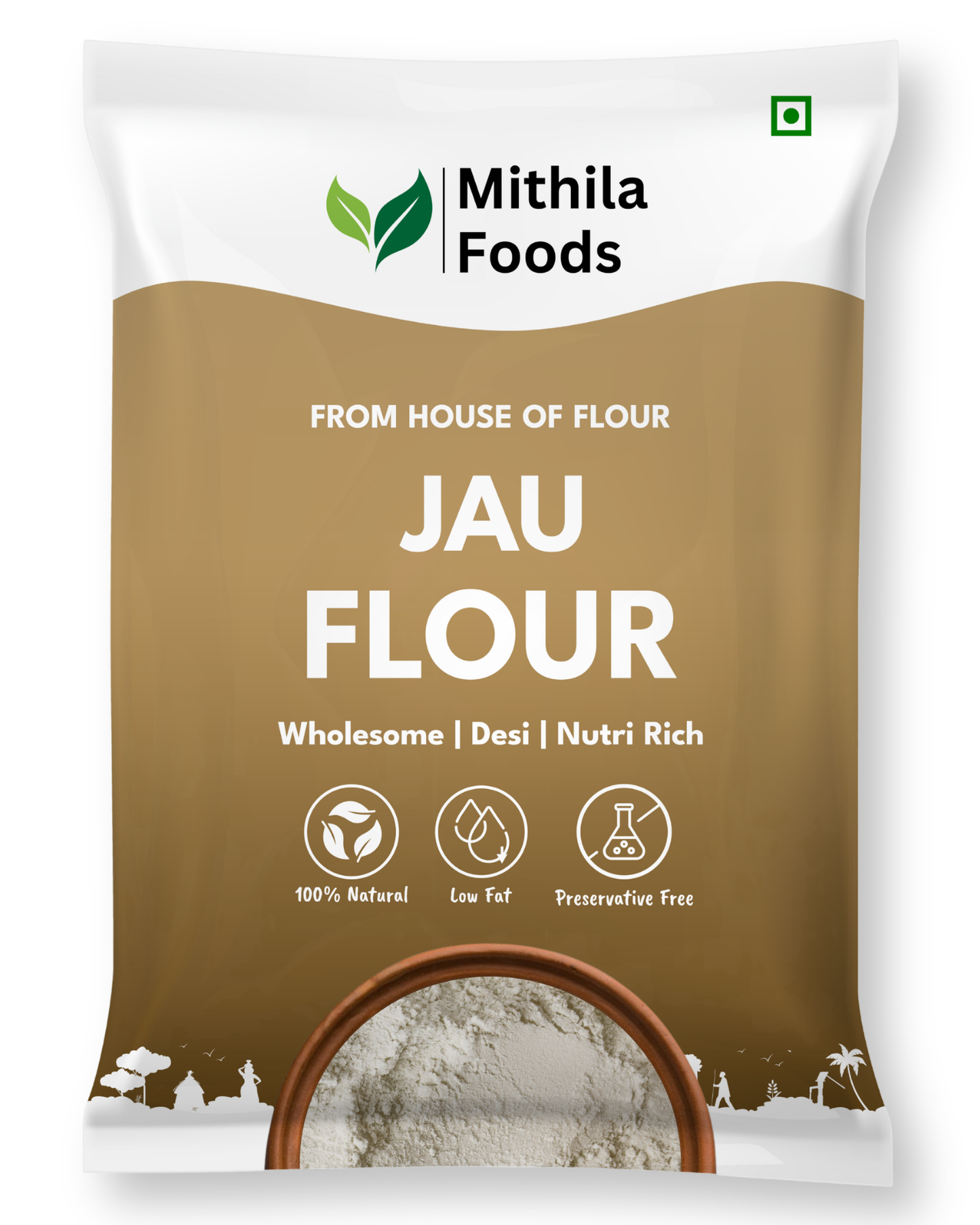 Jau Atta Barley Flour | High Protein Desi Superfood | No Preservatives