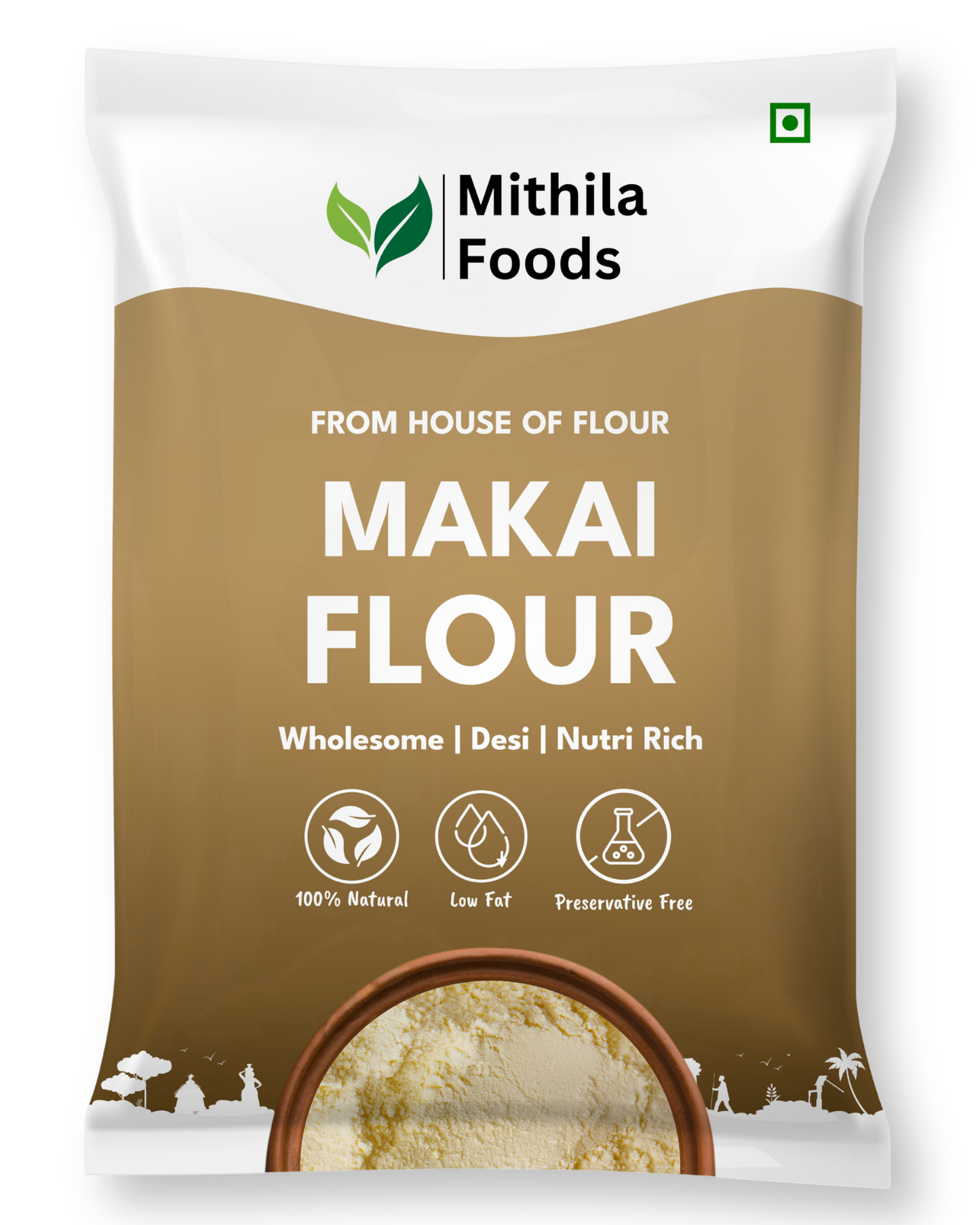 Makai Atta | Gluten-Free Maize Flour | High Fibre, No Preservatives