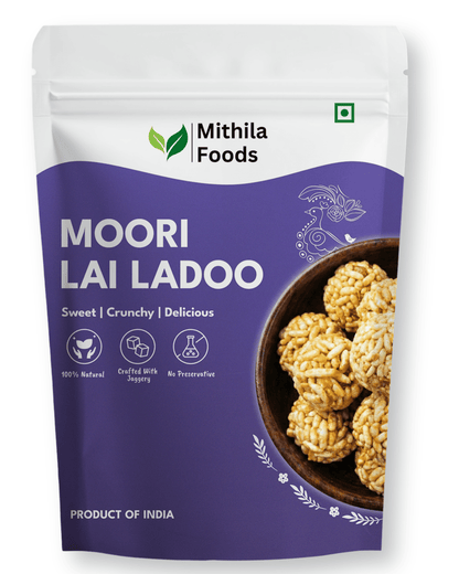 Moori Lai Laddu authentic Bihari murmura jaggery laddoo