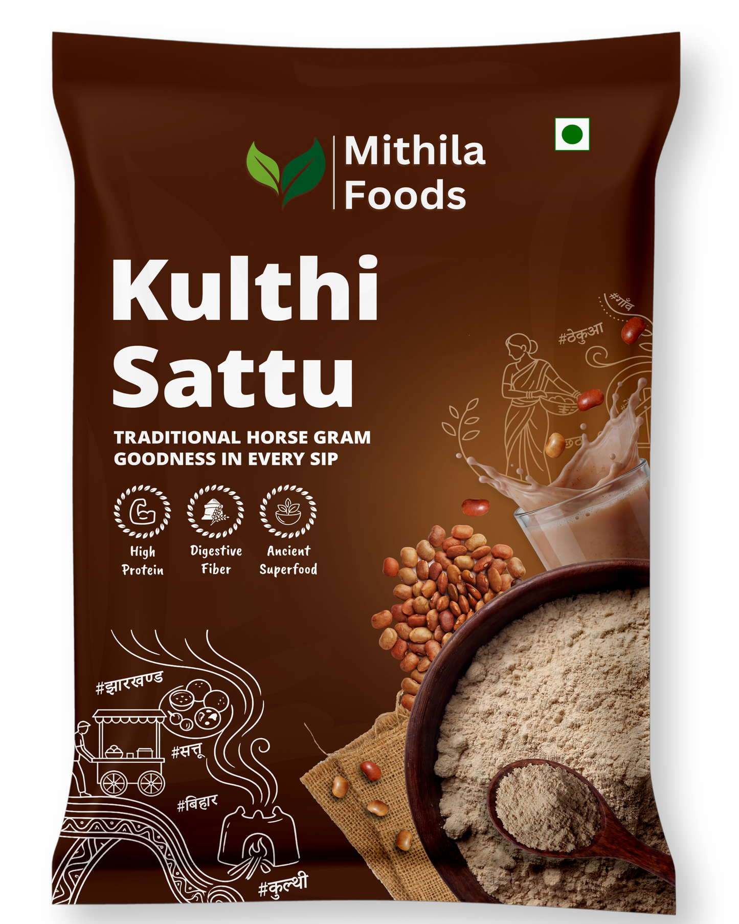 Kulthi Sattu Powder | Horse Gram Sattu for Weight Loss, Kidney Stone & Detox