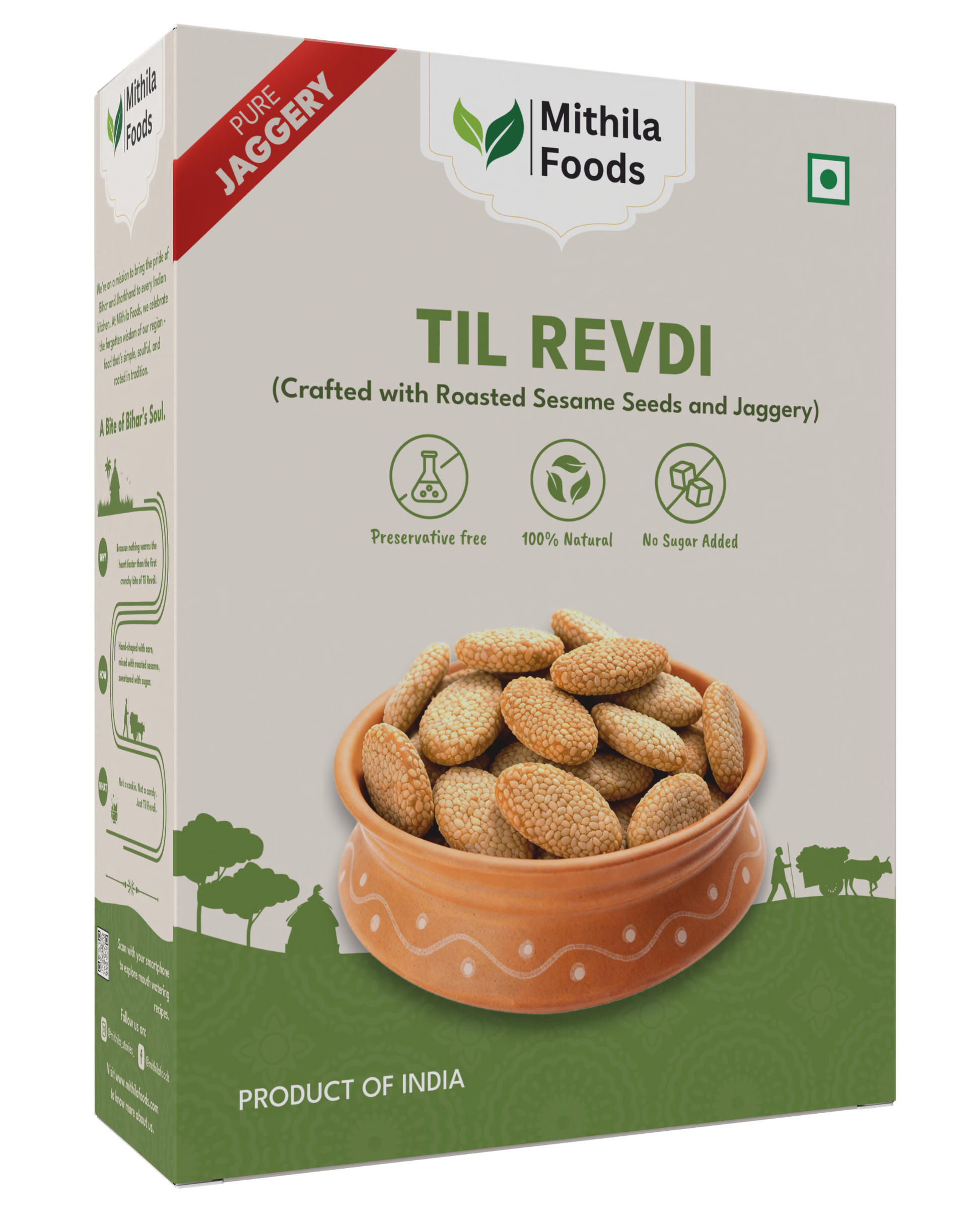 Til Gud Revadi traditional sesame jaggery sweet revdi