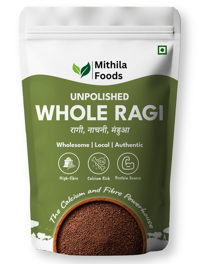 Unpolished Whole Ragi (Finger Millet/Nachni/Mandua/Kezhvaragu/Ragulu)
