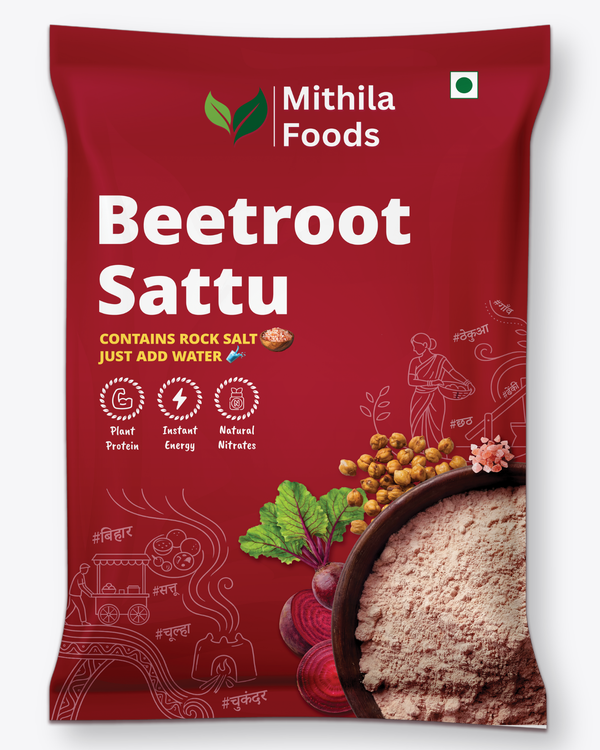 Beetroot Sattu | Ready To Drink High Protein Superfood Mix