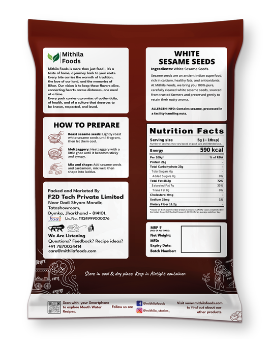 White Sesame Seeds | Premium Safed Til Superfood