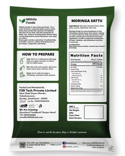 Moringa Sattu | Ready-to-Drink High Protein Superfood