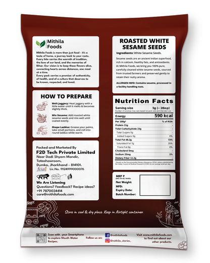 Roasted White Sesame Seeds | Premium Safed Til