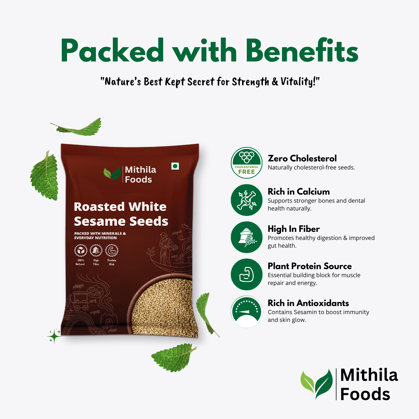 Roasted White Sesame Seeds | Premium Safed Til