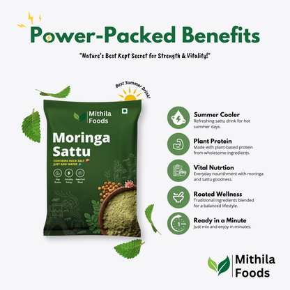 Moringa Sattu | Ready-to-Drink High Protein Superfood