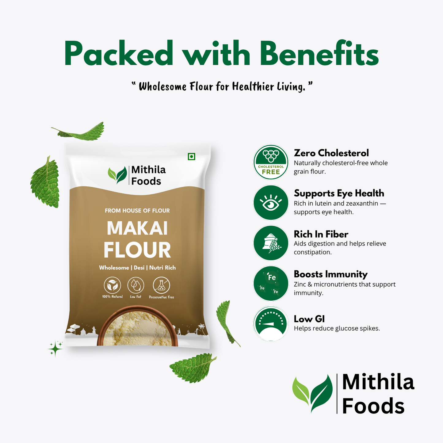 Makai Atta | Gluten-Free Maize Flour | High Fibre, No Preservatives