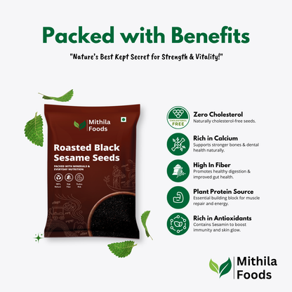 Roasted Black Sesame Seeds | Premium Kaala Til