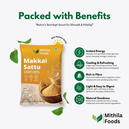 Makkai Sattu | Roasted Maize (Corn) Makai Sattu Powder