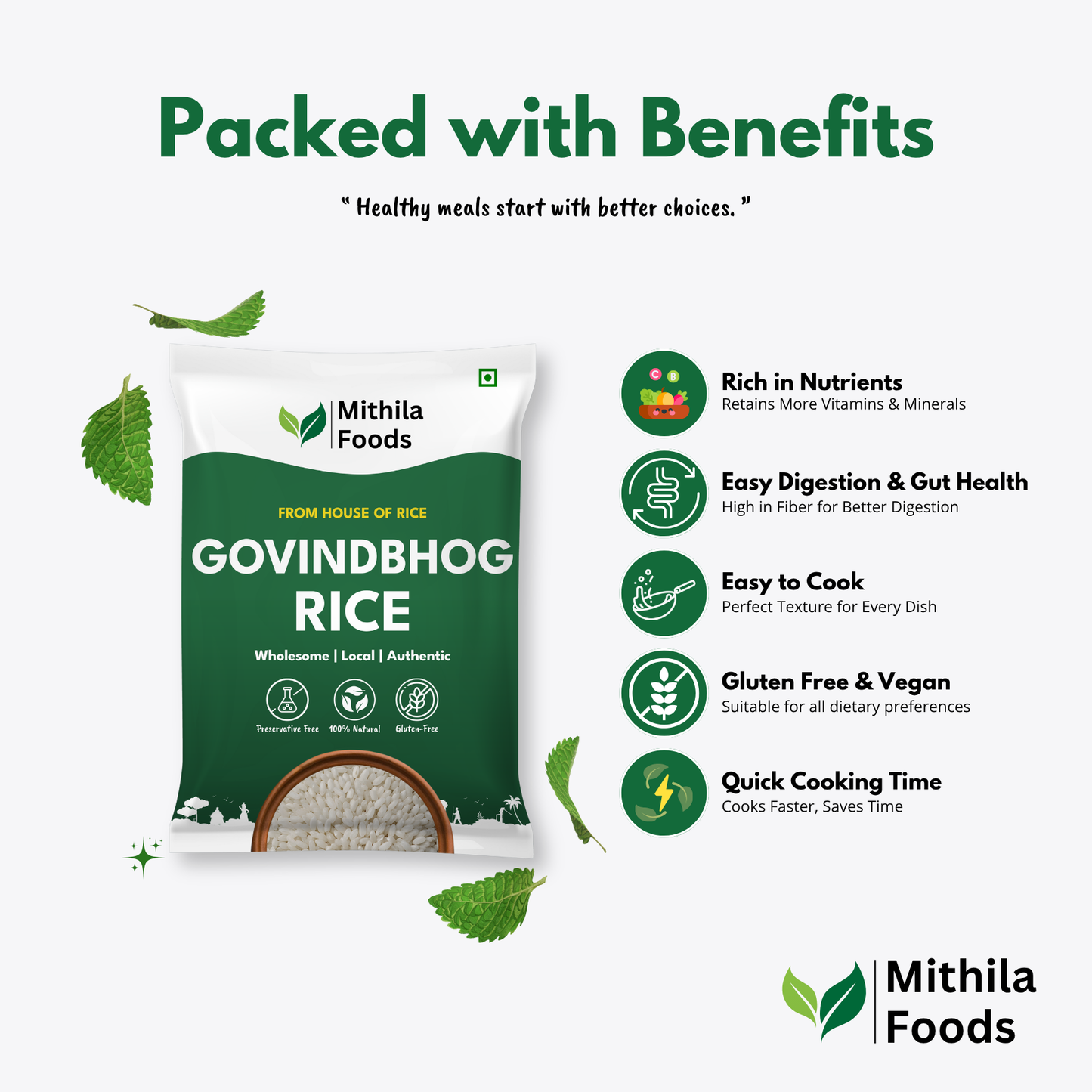 Authentic Govind bhog Rice for Kheer, Biryani & Pulao | Aromatic Naturally Aged