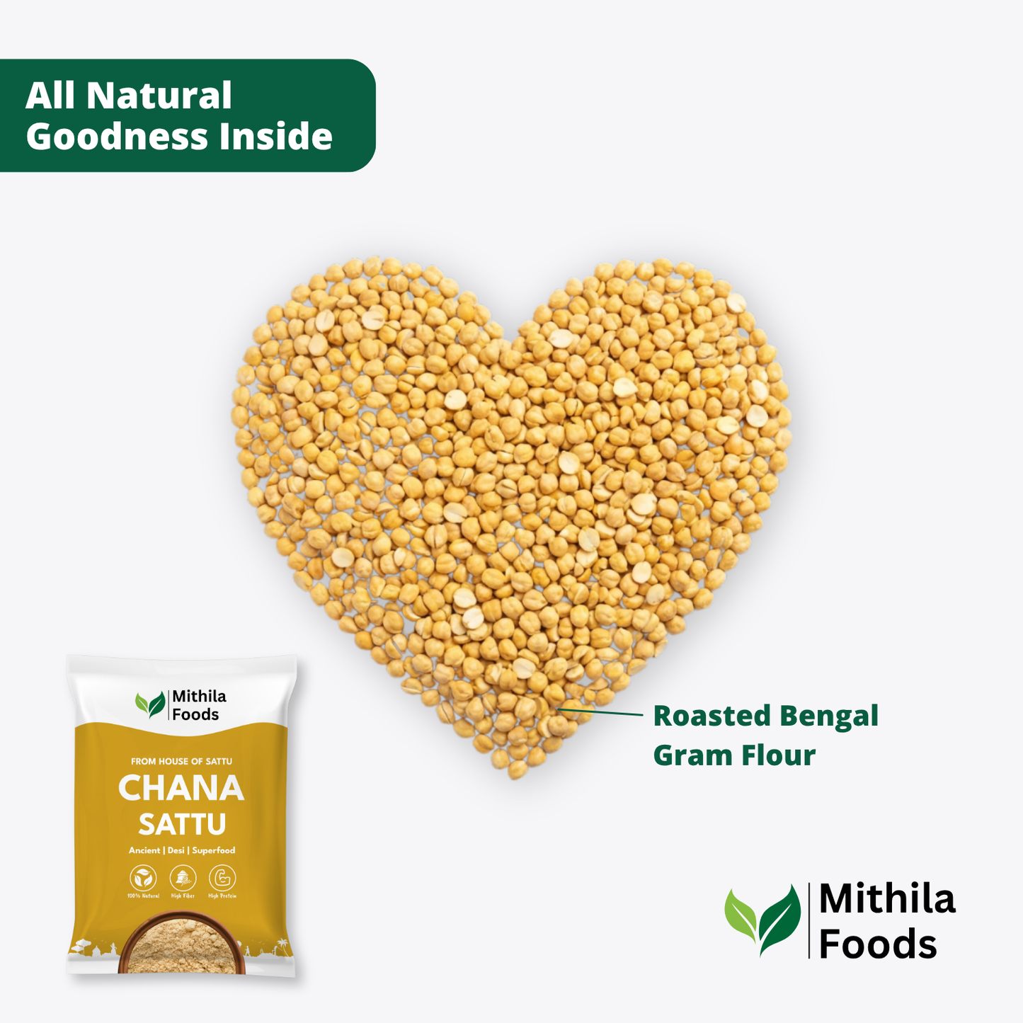 Authentic Chana Sattu | 100% Fresh Roasted Gram Channa Flour