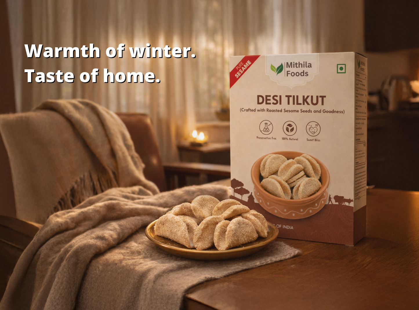 Desi Tilkut authentic Gaya style sesame sugar sweet