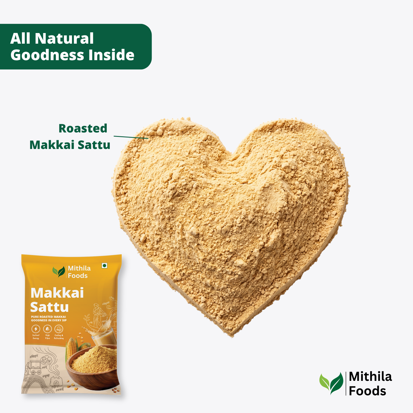 Makkai Sattu | Roasted Maize (Corn) Makai Sattu Powder