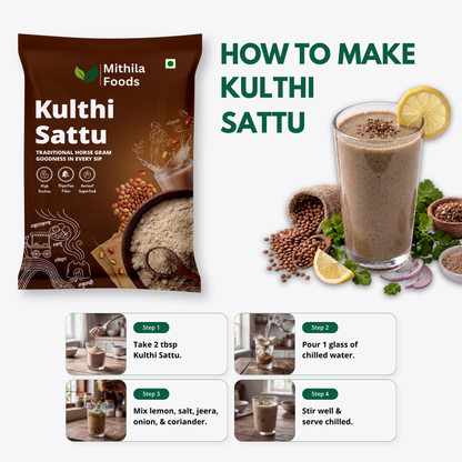 Kulthi Sattu Powder | Horse Gram Sattu for Weight Loss, Kidney Stone & Detox
