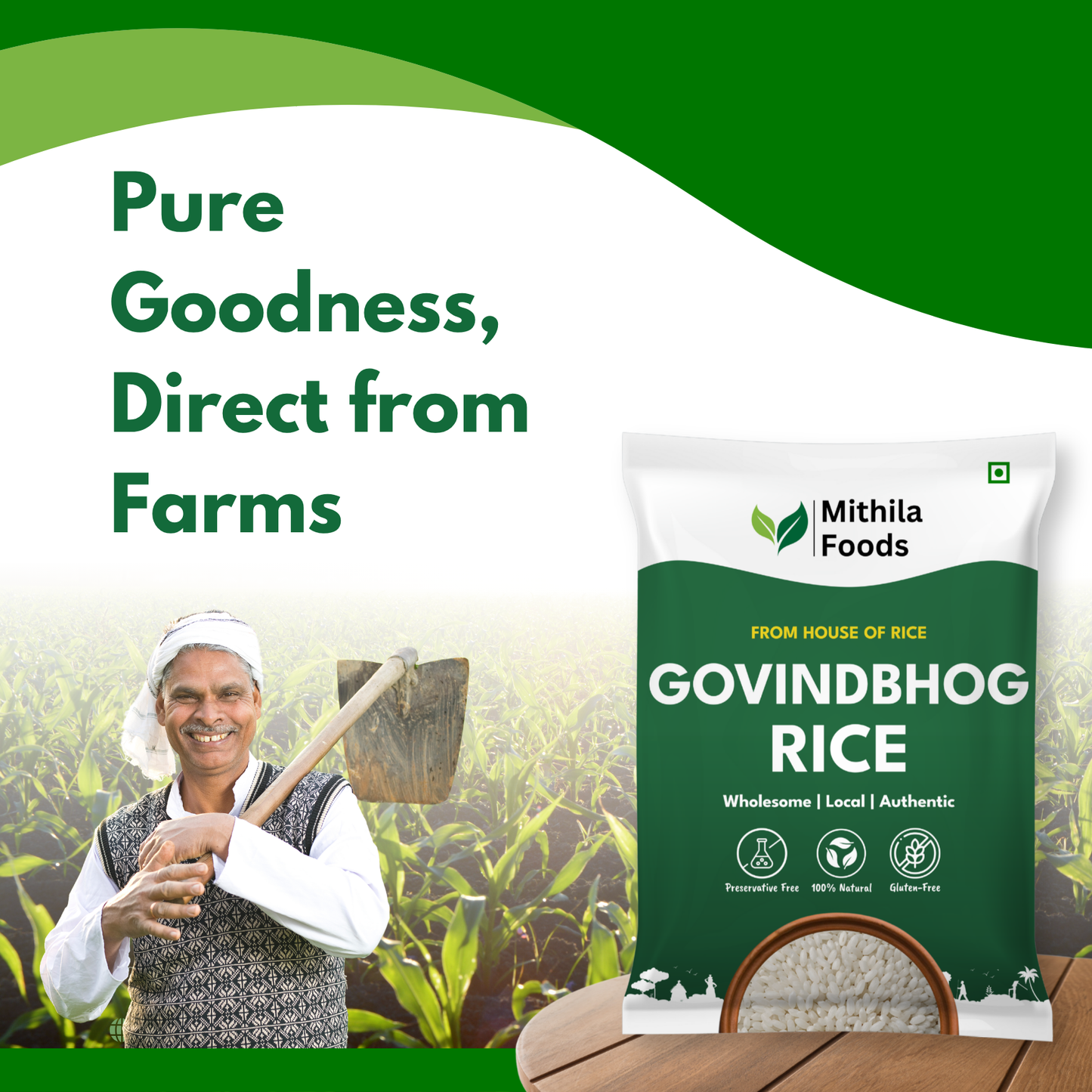 Authentic Govind bhog Rice for Kheer, Biryani & Pulao | Aromatic Naturally Aged