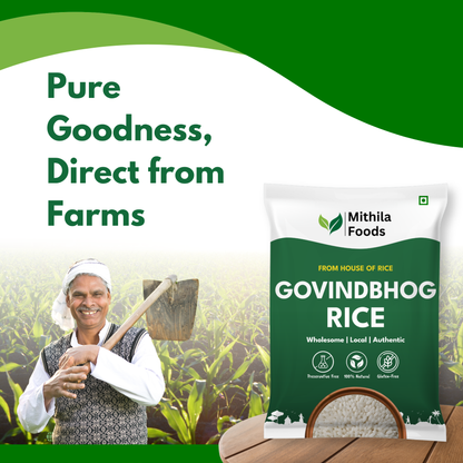 Authentic Govind bhog Rice for Kheer, Biryani & Pulao | Aromatic Naturally Aged