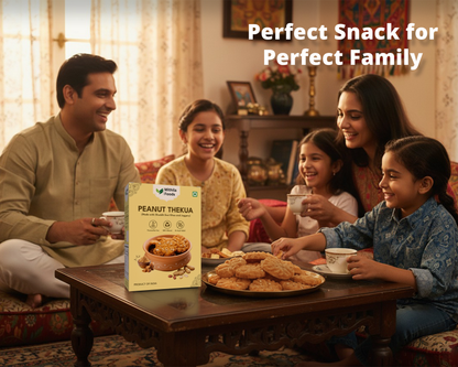 Authentic Peanut Thekua with Jaggery & Shuddh Desi Ghee | Crunchy Protein-Packed Cookies