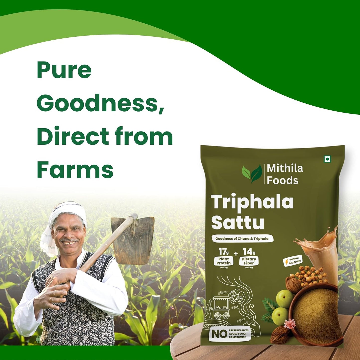 Triphala Sattu | Chana Sattu + Triphala Rasayana