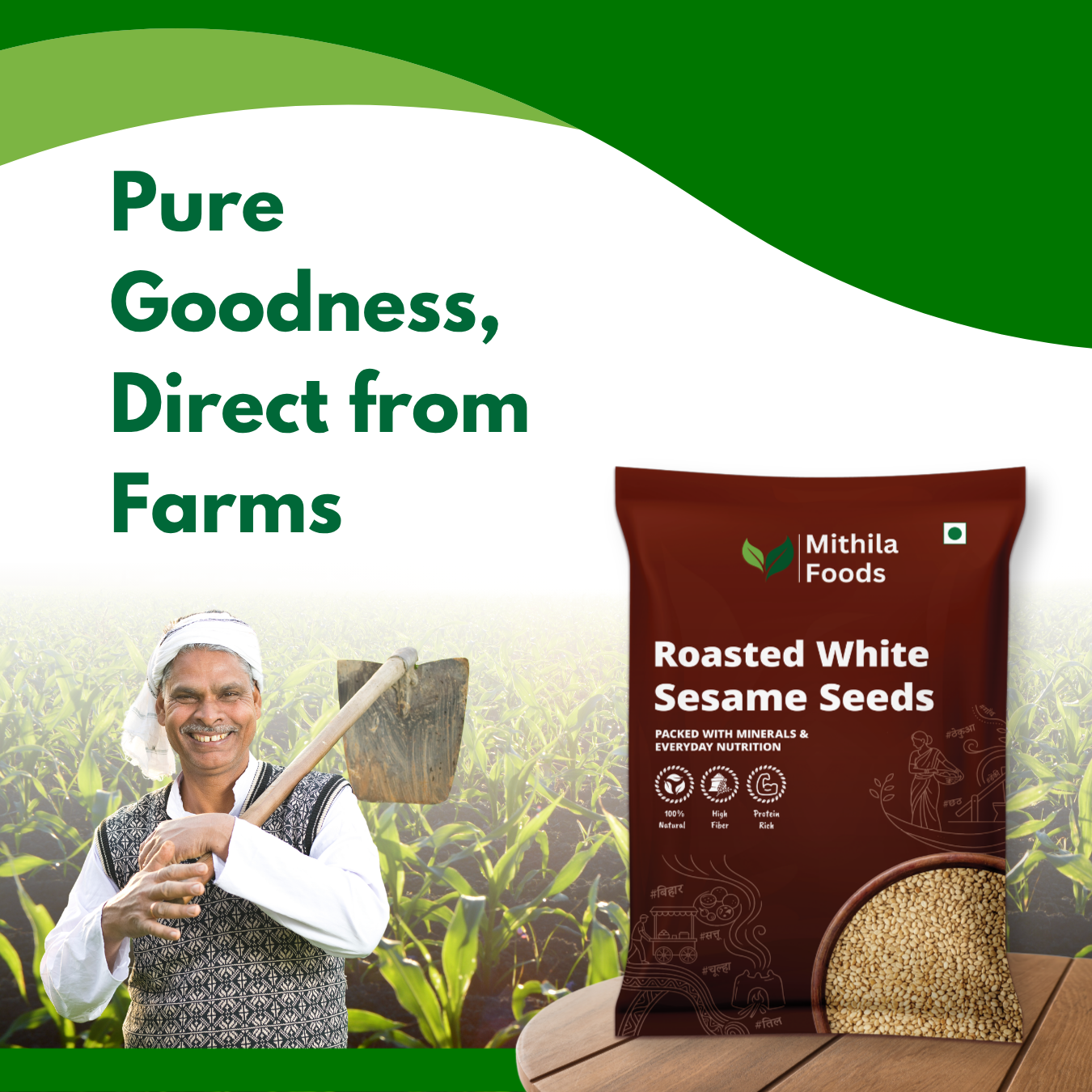 Roasted White Sesame Seeds | Premium Safed Til