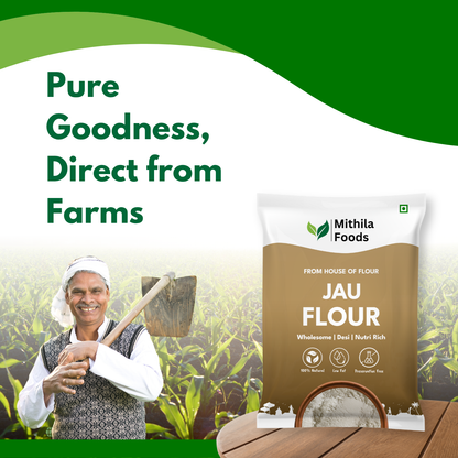 Jau Atta Barley Flour | High Protein Desi Superfood | No Preservatives