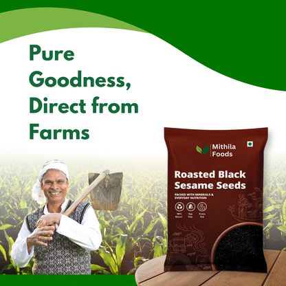 Roasted Black Sesame Seeds | Premium Kaala Til