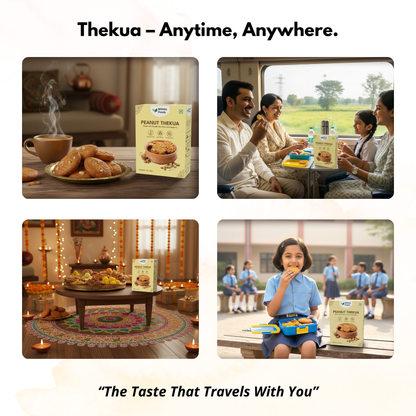 Authentic Peanut Thekua with Jaggery & Shuddh Desi Ghee | Crunchy Protein-Packed Cookies