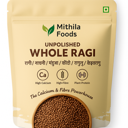 Unpolished Whole Ragi (Finger Millet/Nachni/Mandua/Kezhvaragu/Ragulu) | Supergrain from India’s Ragi Capital