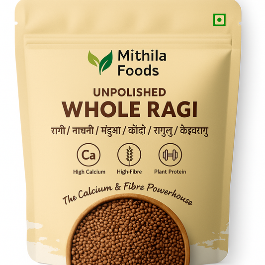 Unpolished Whole Ragi (Finger Millet/Nachni/Mandua/Kezhvaragu/Ragulu) | Supergrain from India’s Ragi Capital