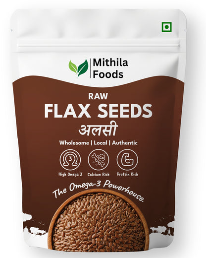 Premium Flax Seeds | Omega 3 Desi Superfood | Alsi Beej for Hair Growth & Skin Care
