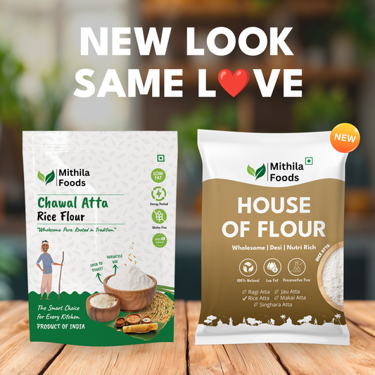 Rice Atta | No Preservatives, Gluten-Free | Stone-Ground | Pitha, Soft Rotis