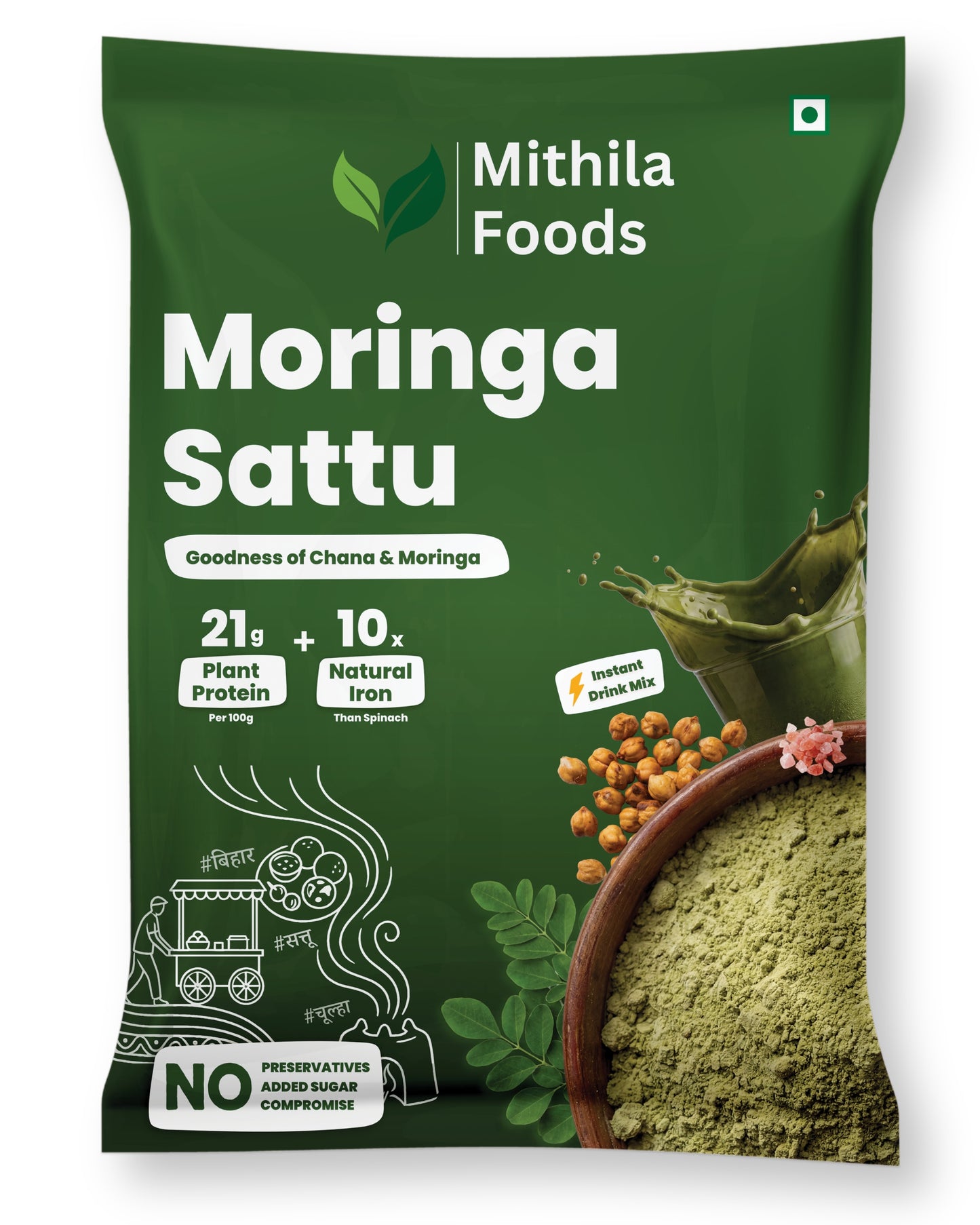 Moringa Sattu | Ready-to-Drink High Protein Superfood