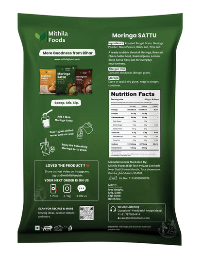Moringa Sattu | Ready-to-Drink High Protein Superfood