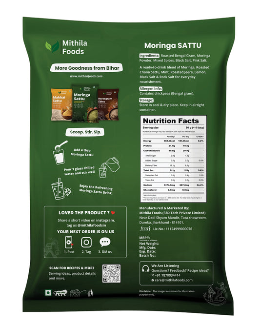 Moringa Sattu | Ready-to-Drink High Protein Superfood