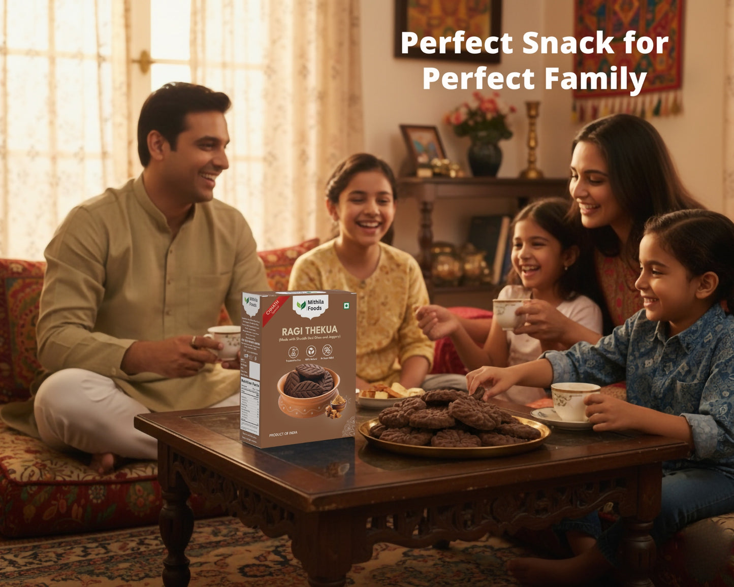 Bihari Ragi Thekua | Finger Millet Thekua with Jaggery & Desi Ghee | No Added Sugar