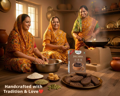 Bihari Ragi Thekua | Finger Millet Thekua with Jaggery & Desi Ghee | No Added Sugar