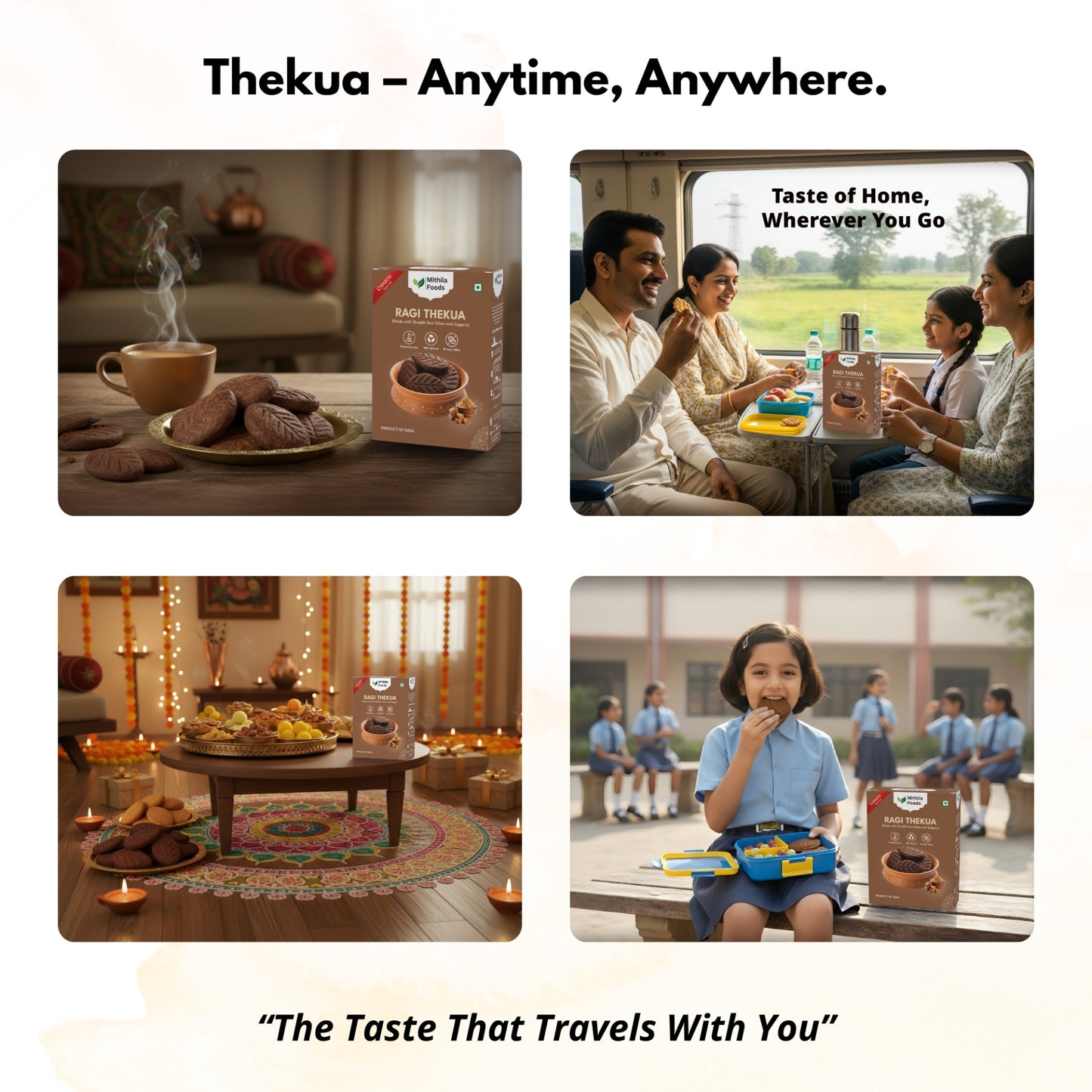 Bihari Ragi Thekua | Finger Millet Thekua with Jaggery & Desi Ghee | No Added Sugar