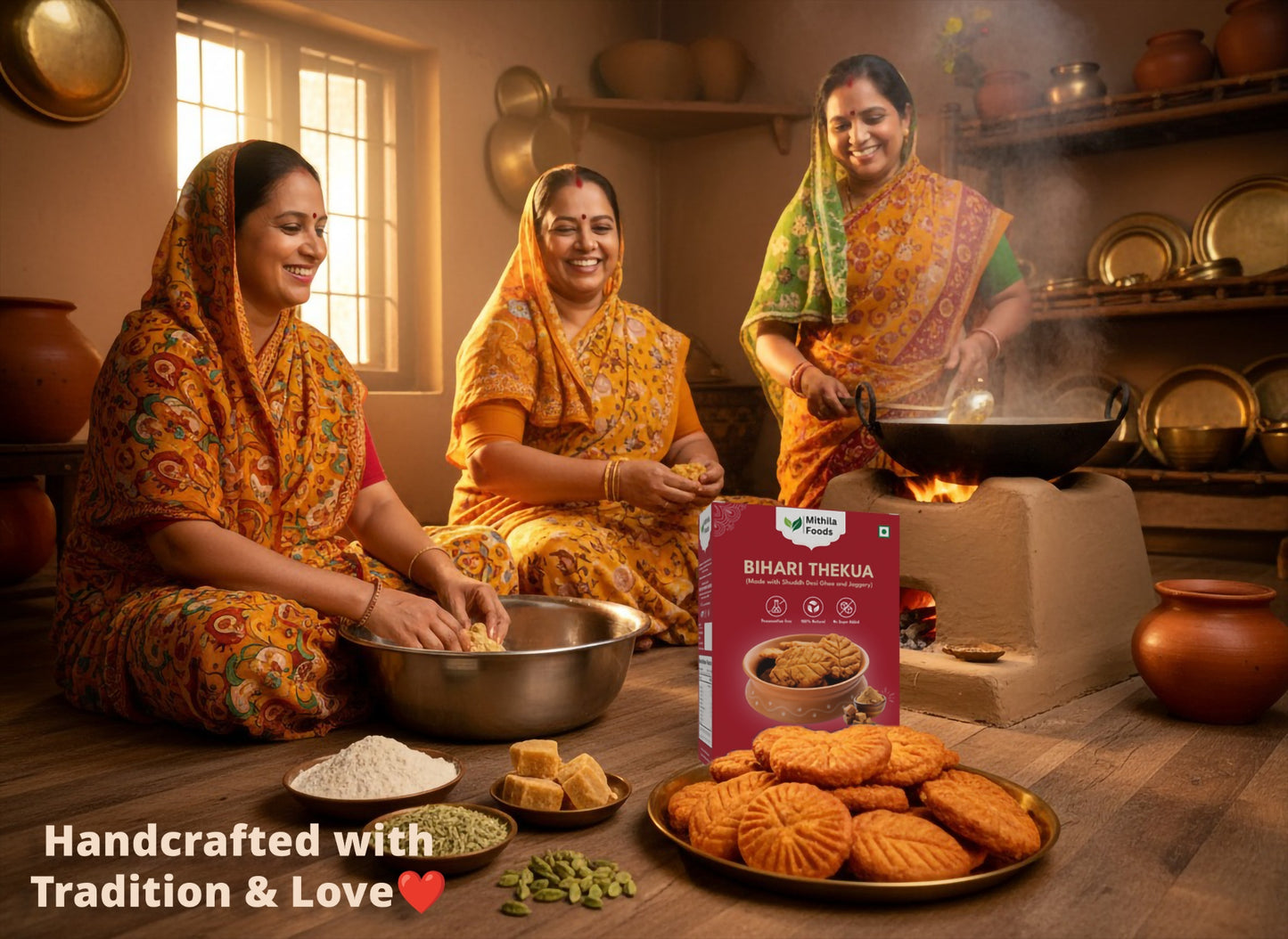 Authentic Bihari Thekua with Jaggery & Shuddh Desi Ghee | Chhath Puja Prasad